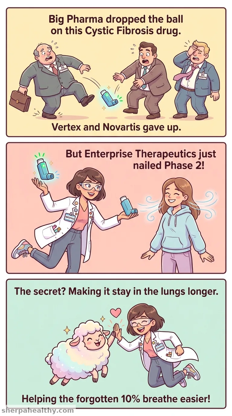 Enterprise reports phase 2 cystic fibrosis win, succeeding where Big Pharma stumbled