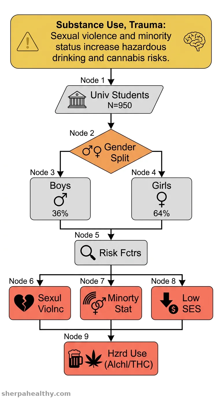 Association of Gender, Sexual Orientation, Socioeconomic Factors, and Sexual Violence with Hazardous Alcohol and Cannabis Use in University Students from Spain.