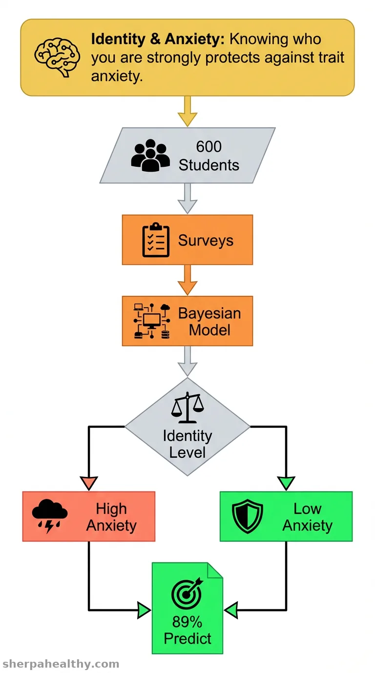 Exploring the predictive role of personal identity in trait anxiety: network and Bayesian evidence from Chinese college students.