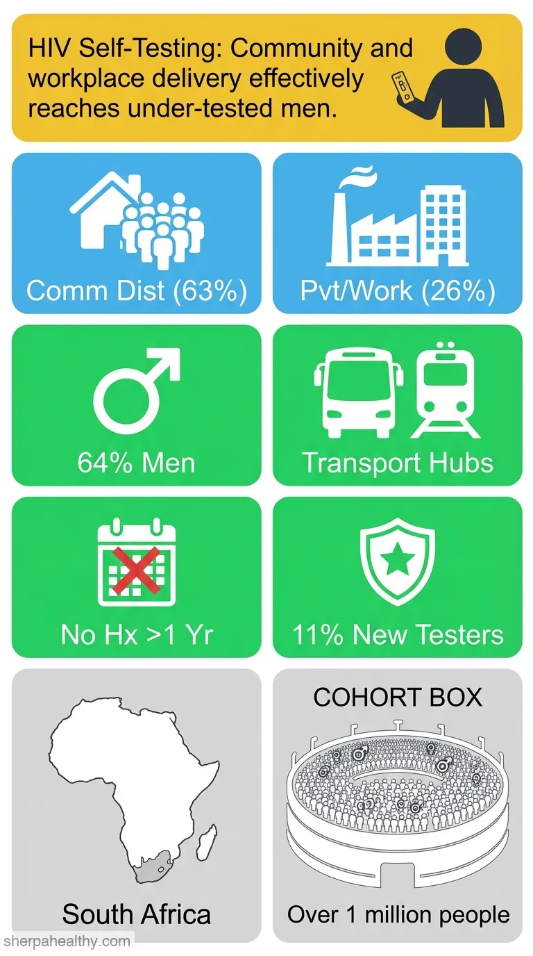 Reaching priority populations with different HIV self-testing distribution models in South Africa: an analysis of programme data.