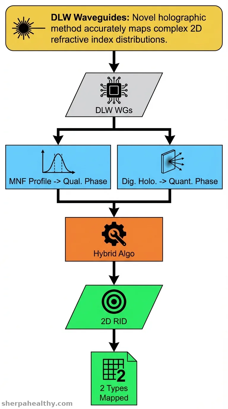 2D refractive index measurement for direct laser writing waveguides with complex structures.