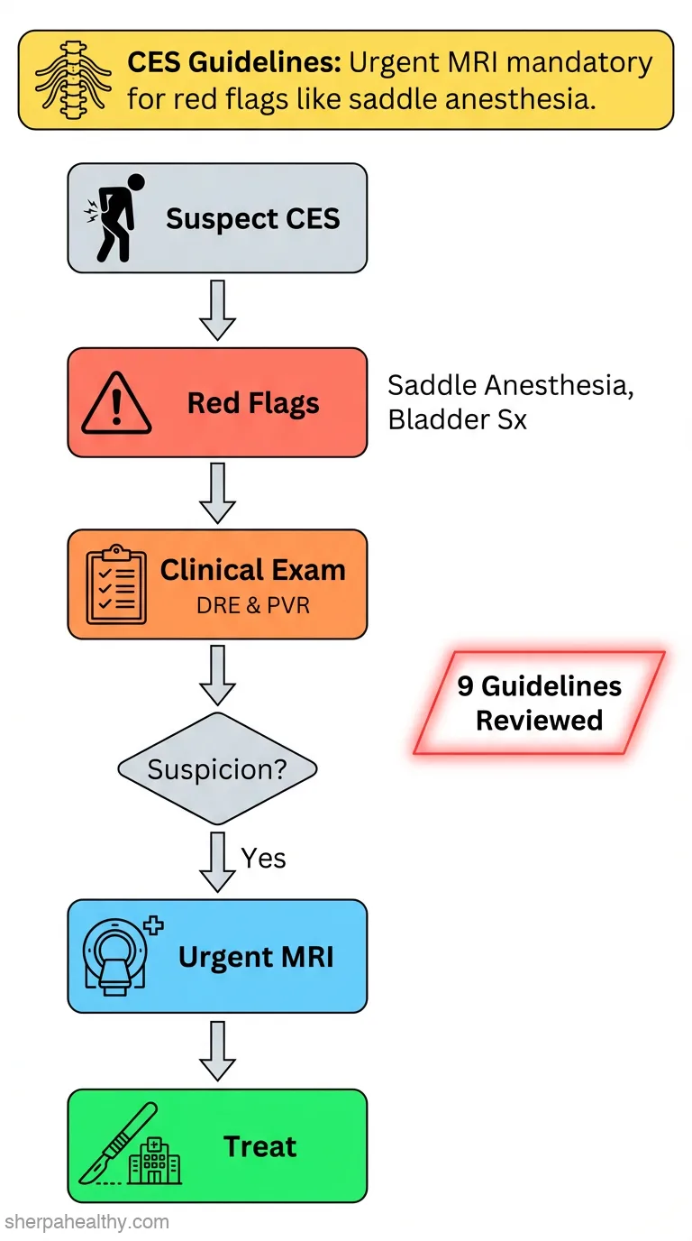 Assessment and early investigation of cauda equina syndrome- a systematic review of existing international guidelines and summary of the current evidence.