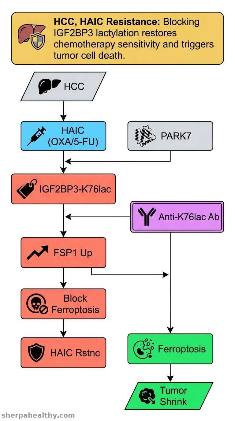 PARK7-driven IGF2BP3-K76 lactylation mediates ferroptosis and HAIC resistance in hepatocellular carcinoma.