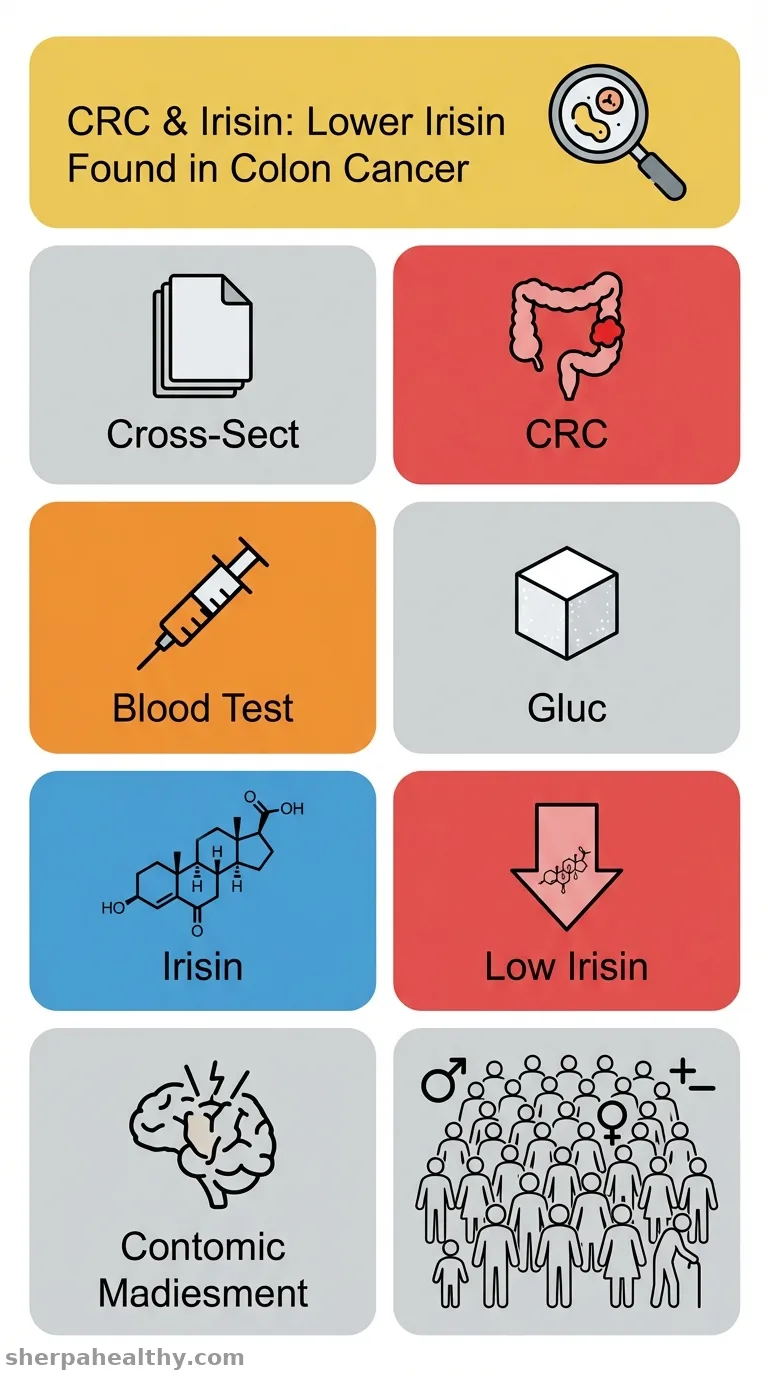 Serum irisin levels in colorectal cancer patients.