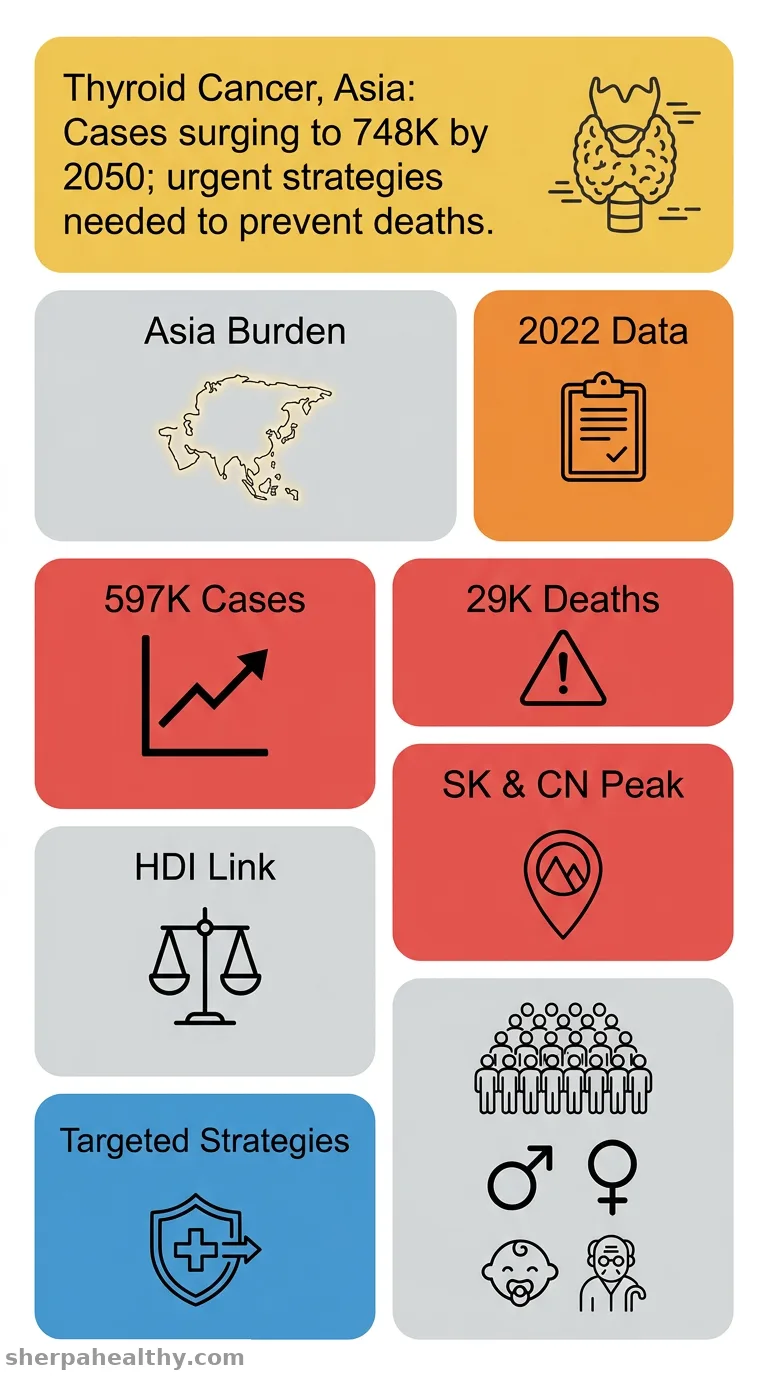 Thyroid cancer in Asia: incidence, mortality in 2022, and future projections to 2050.