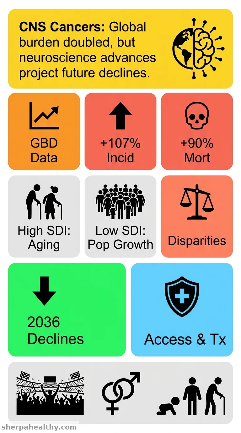 Global Disease Burden, Trends, and Inequalities of Brain and Central Nervous System Cancers, 1990-2021: A Population-Based Study with Projections to 2036.