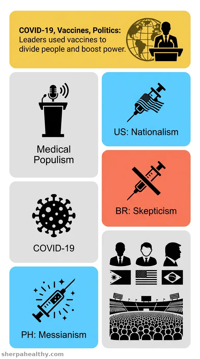 Vaccines as populist tropes in the COVID-19 pandemic.