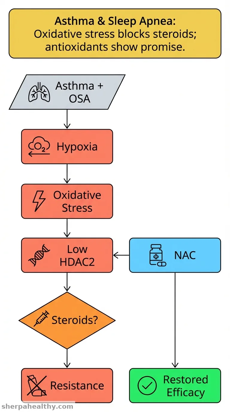 Corticosteroid insensitivity in asthma associated with obstructive sleep apnoea: Role of oxidative stress and histone acetylation.