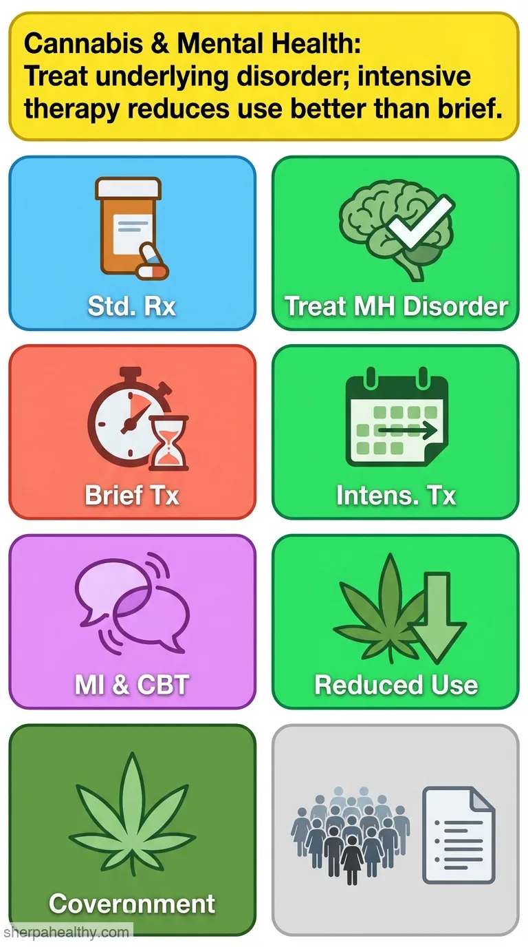 Treatment of cannabis use among people with psychotic or depressive disorders: a systematic review.
