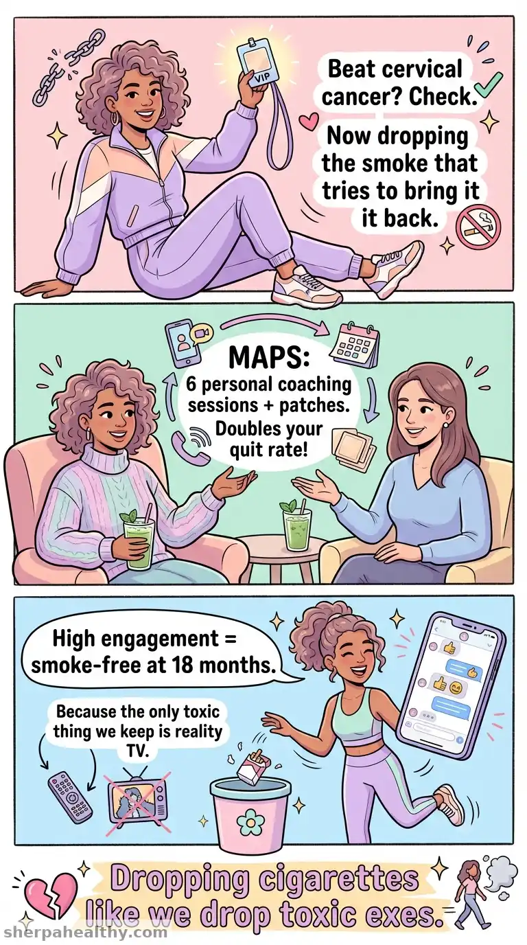 Personalized support program improves smoking cessation for cervical cancer survivors