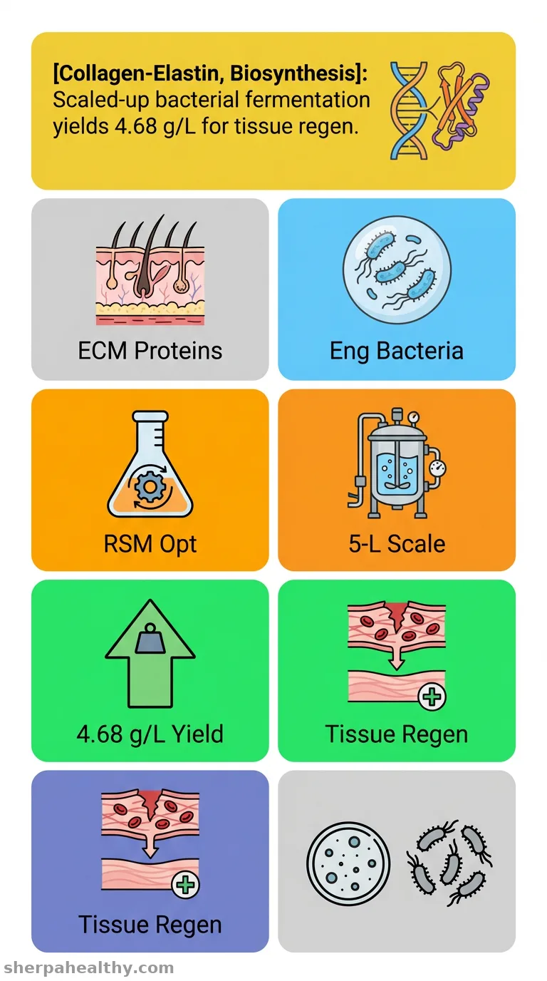 Process optimization and scale-up of high-efficient biosynthesis for recombinant collagen-elastin fusion protein.