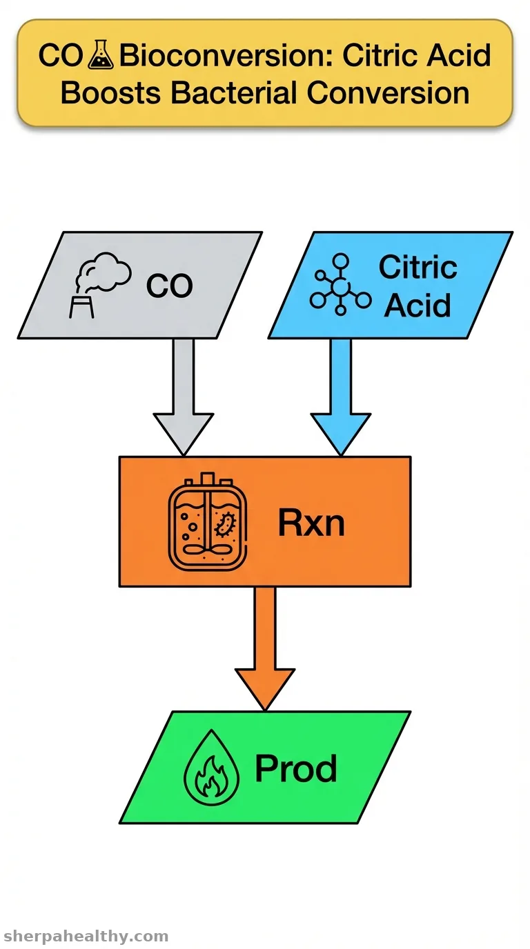 Dual role of citric acid: facilitate the bioconversion of CO