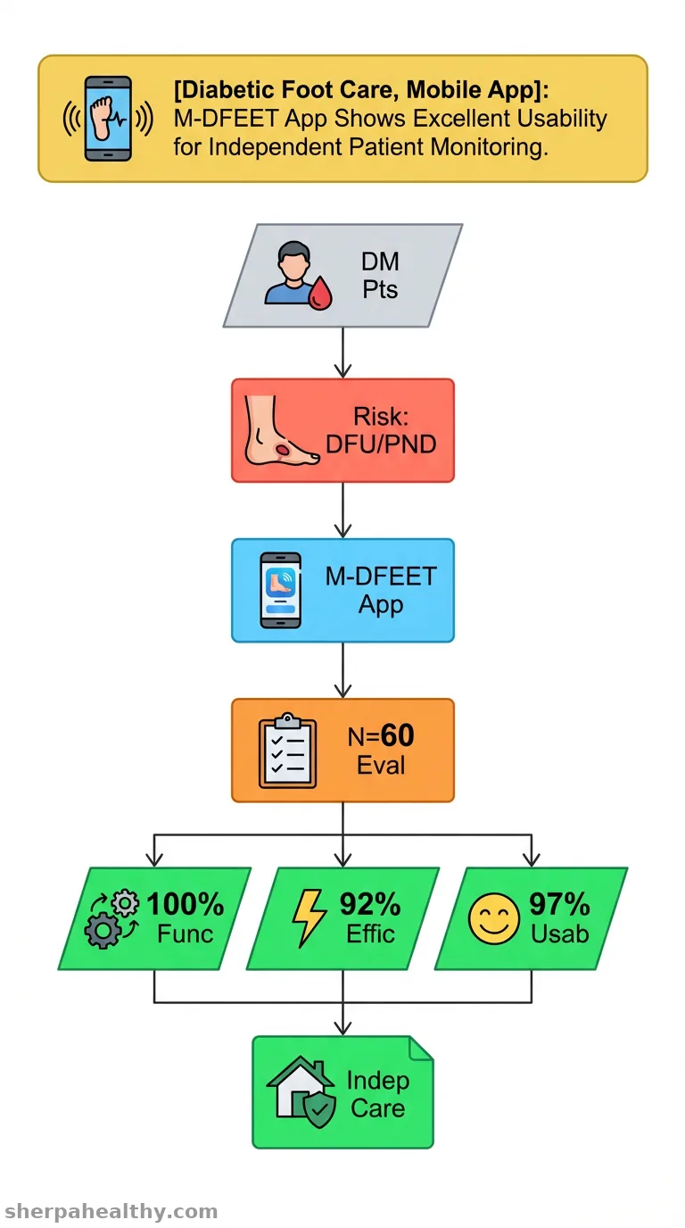 Usability and functionality of M-DFEET application for the independence of foot care in diabetes mellitus patients.