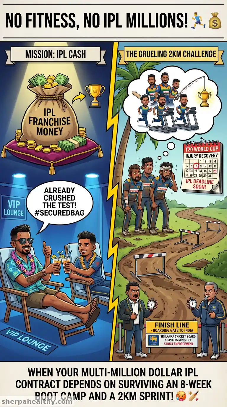 Sri Lanka players told to clear fitness test to get NOCs for IPL 2026
