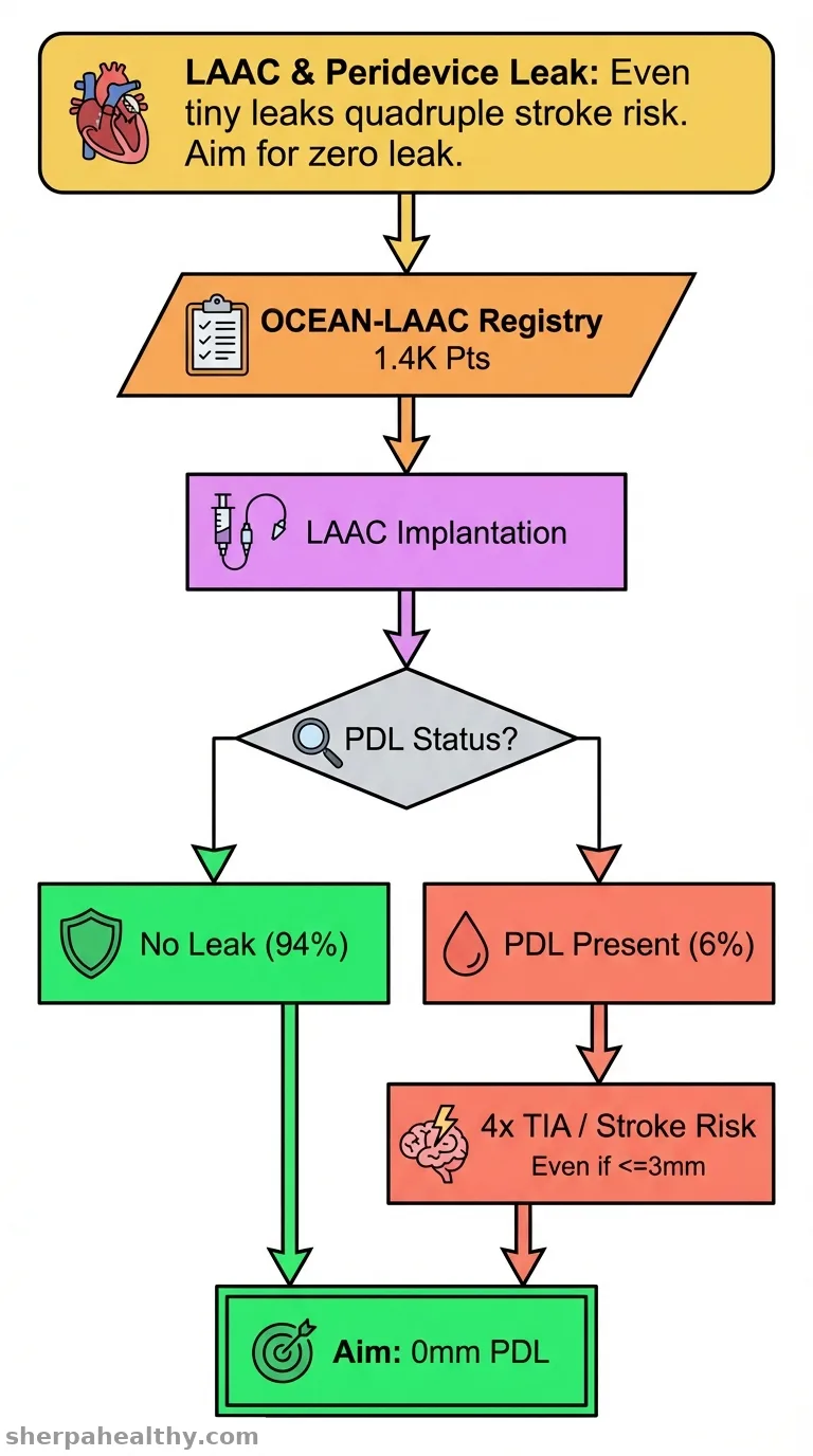 Impact of Peridevice Leak on Clinical Outcomes After Left Atrial Appendage Closure: The OCEAN-LAAC Registry.