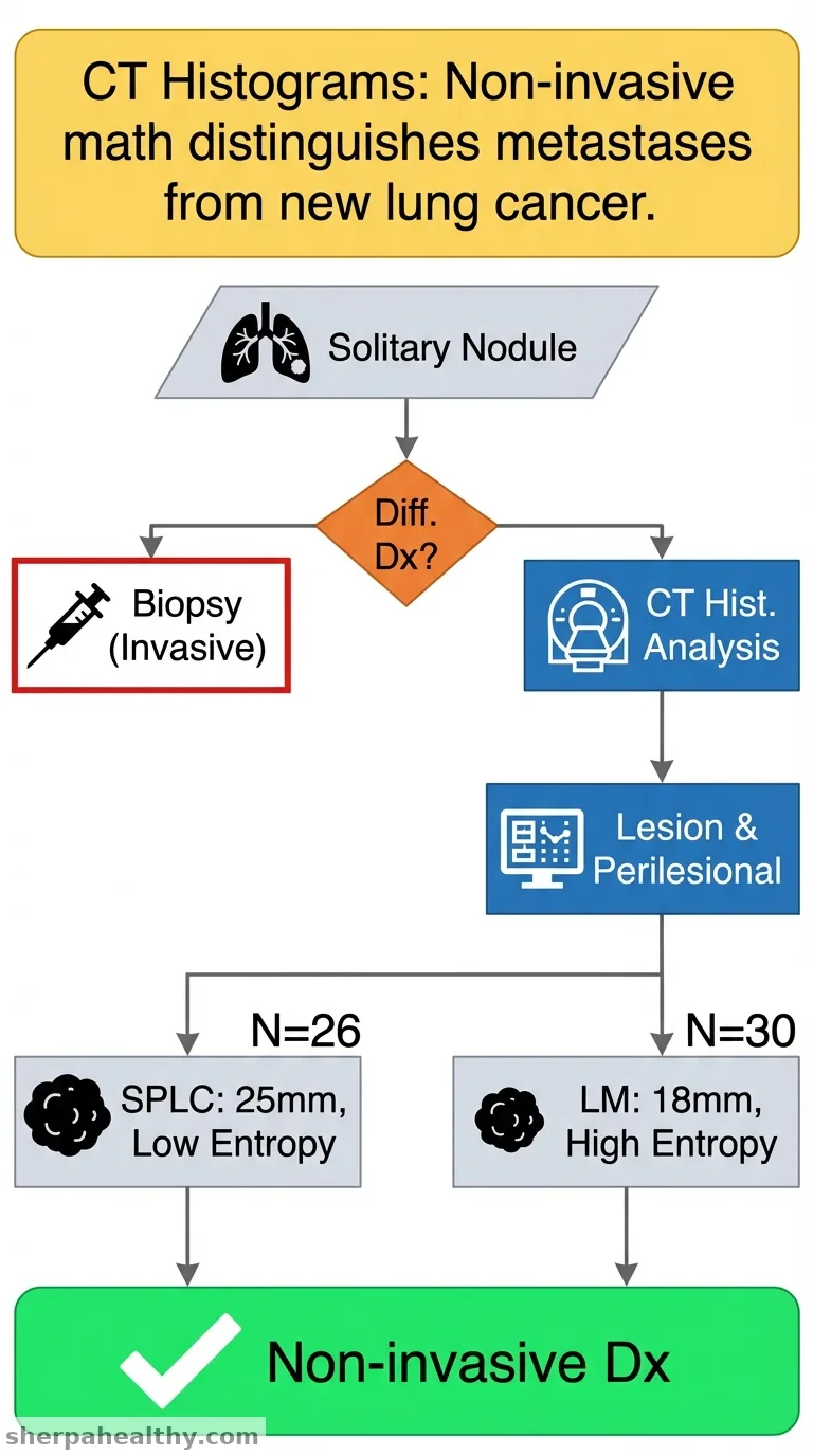 Effectiveness of CT Histogram Analysis to Differentiate Lung Metastases From Second Primary Lung Cancer to Decrease Need for Lung Biopsy.