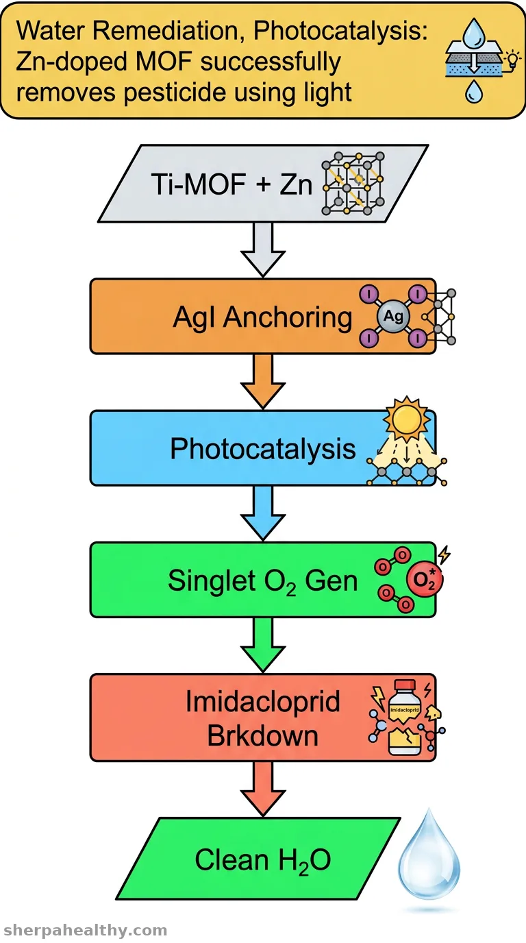 Zn-Driven AgI Anchoring on Ti-MOF for Photocatalytic Singlet Oxygen Generation in Imidacloprid Removal.