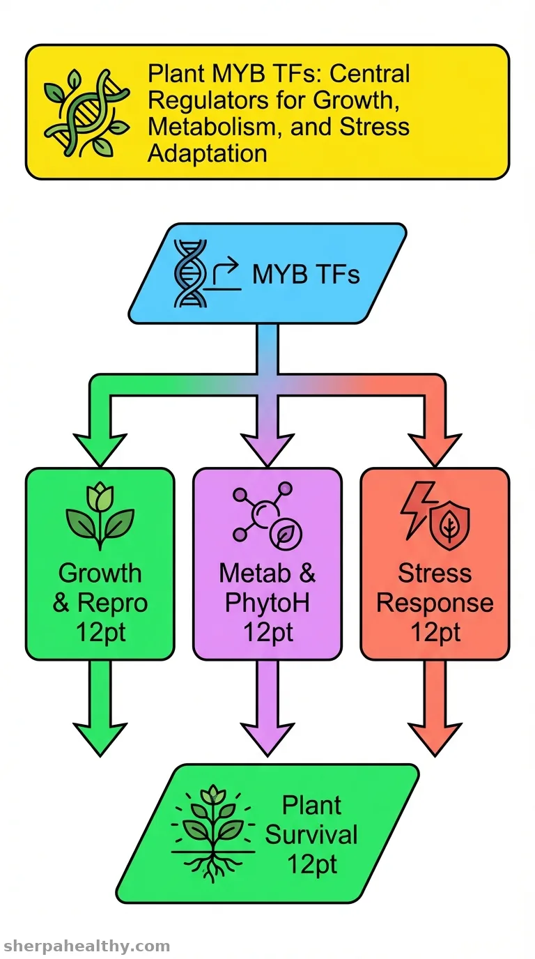 Diverse roles of MYB transcription factors in plants.