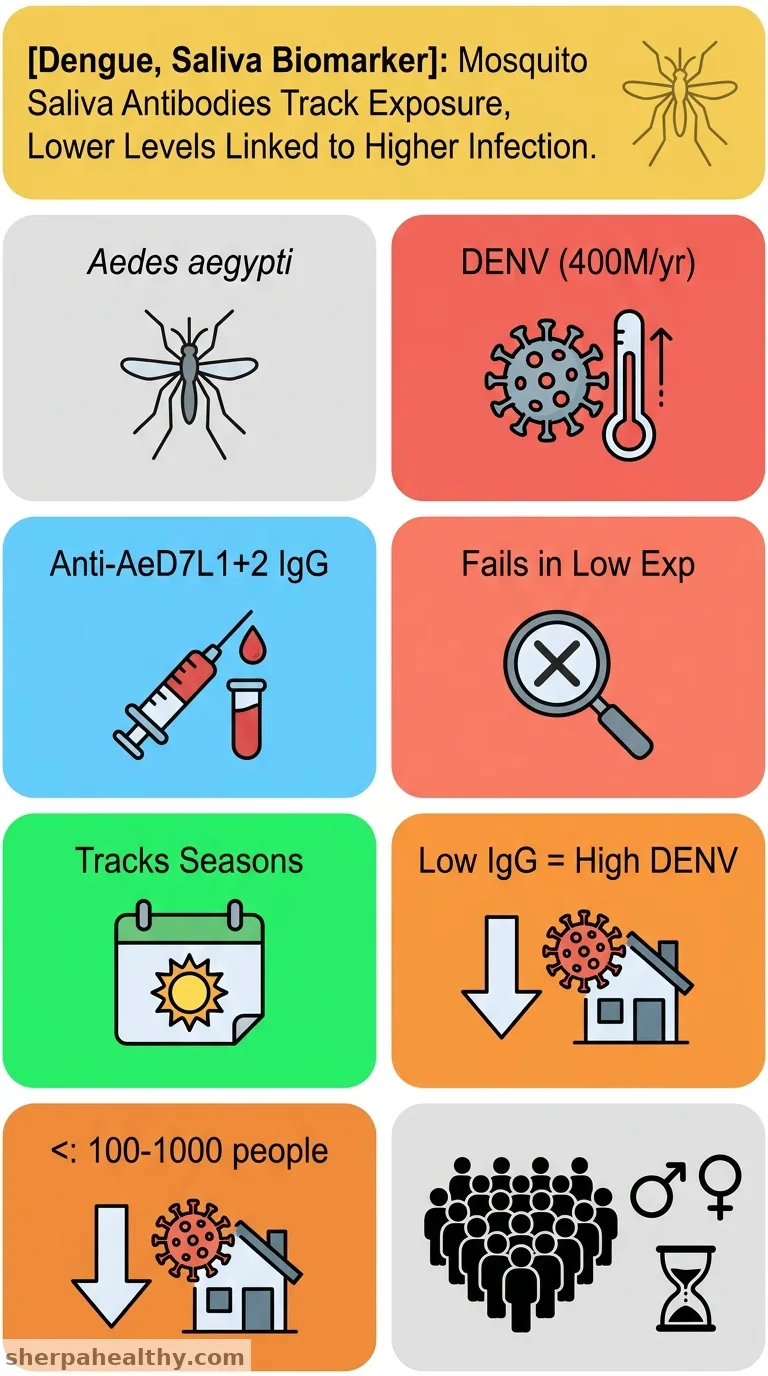 Antibody response to Aedes aegypti D7L1 + 2 salivary proteins as marker of aggregate vector exposure and correlate of dengue virus susceptibility.
