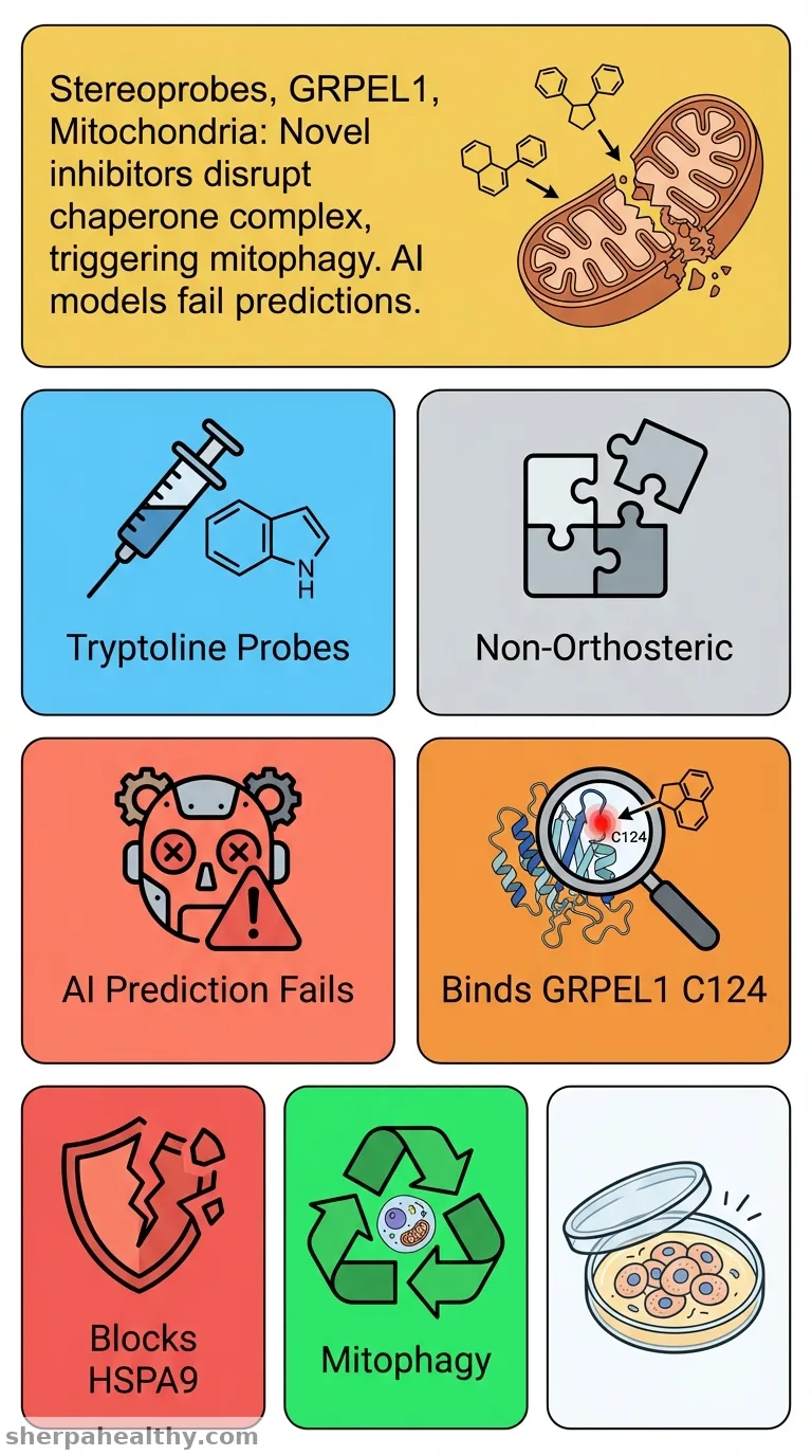 Tryptoline Stereoprobe Elaboration Identifies Inhibitors of the GRPEL1-HSPA9 Chaperone Complex.