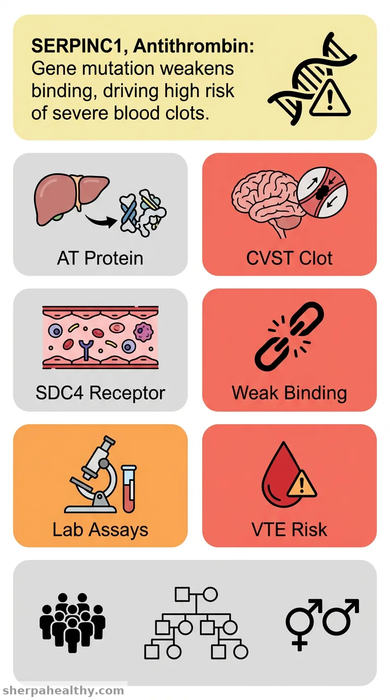 Association of the p.Phe155del mutation in SERPINC1 with changed antithrombin function and increased risk of venous thromboembolism: clinical and functional observations.