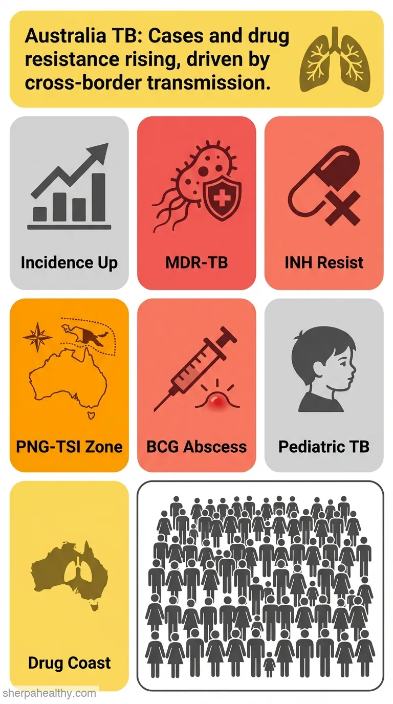 Tuberculosis in Australia: bacteriologically confirmed cases and drug resistance, 2008 and 2009. A report of the Australian Mycobacterium Reference Laboratory Network.