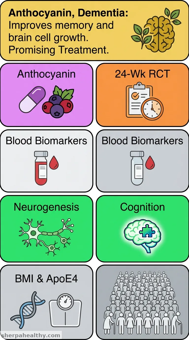 Effects of Oral Anthocyanin Supplementation on In Vitro Neurogenesis, Hippocampus-Dependent Cognition, and Blood-Based Dementia Biomarkers: Results from a 24-Week Randomized Controlled Trial in Older Adults At Risk for Dementia (ACID).
