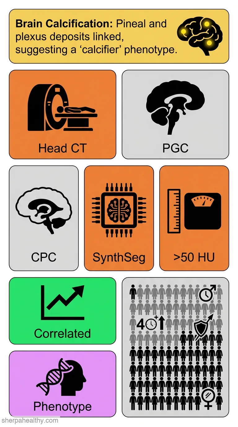 The Relationship between Pineal Gland and Choroid Plexus Calcifications: Potential Link for an Intracranial Calcification Phenotype?