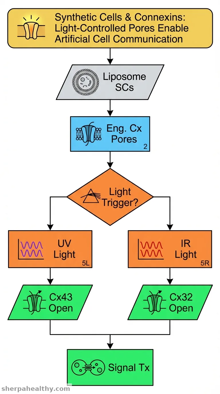 Light-controlled synthetic communication networks via paired connexon nanopores.