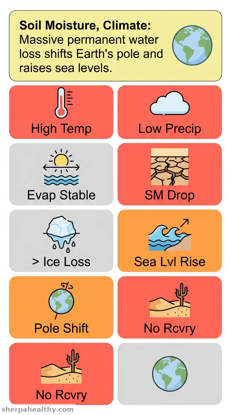 Abrupt sea level rise and Earth's gradual pole shift reveal permanent hydrological regime changes in the 21st century.