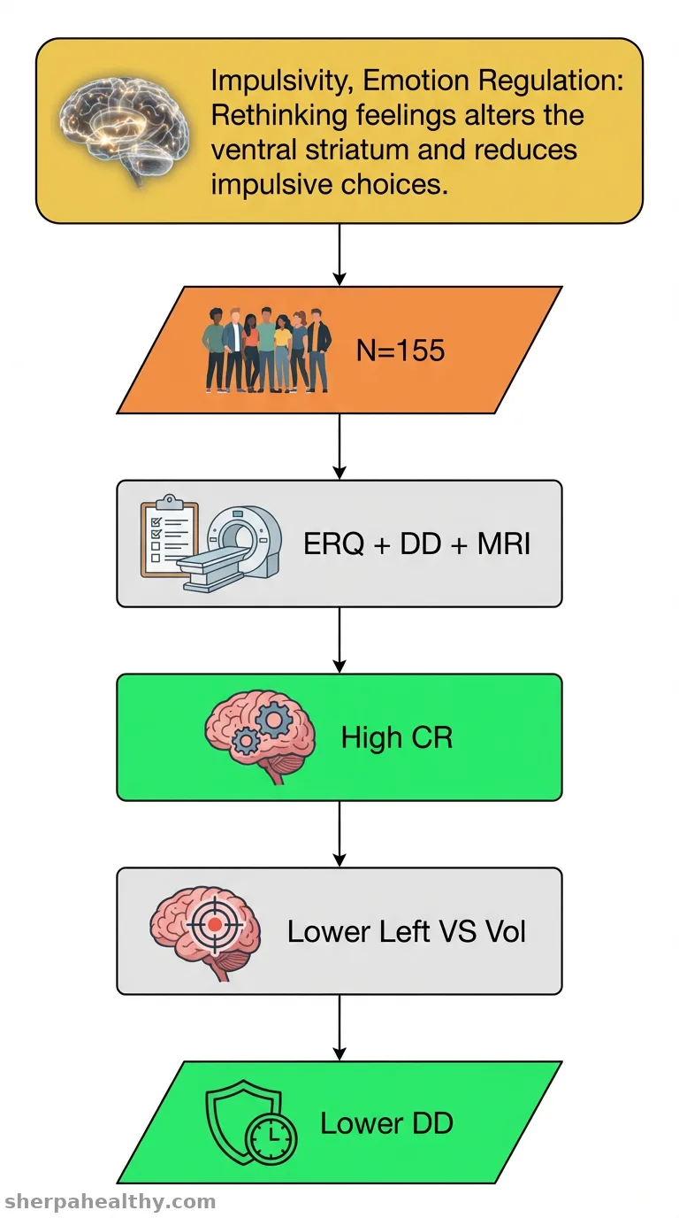 The role of the ventral striatum in the relationship between impulsive decision-making and emotional self-regulation by cognitive reappraisal.