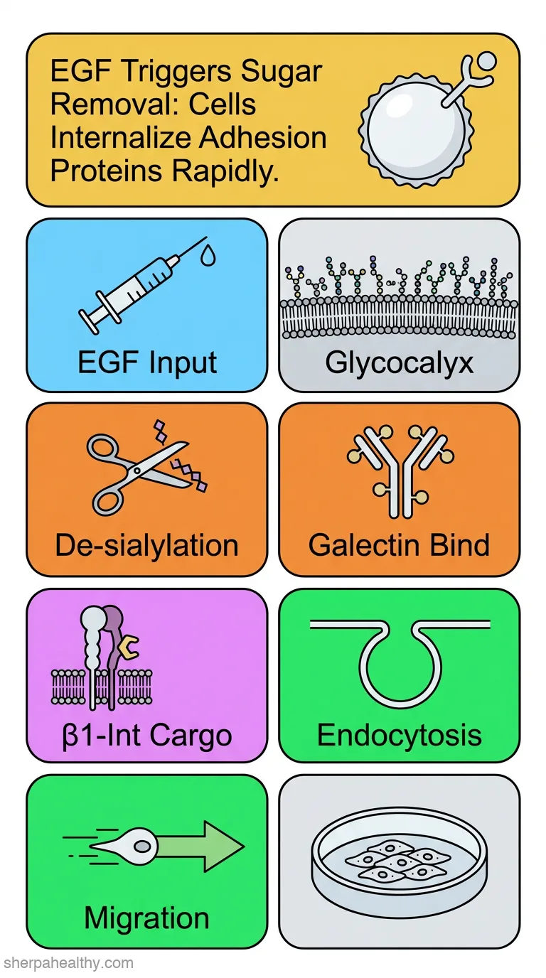 Growth factor-triggered de-sialylation controls glycolipid-lectin-driven endocytosis.