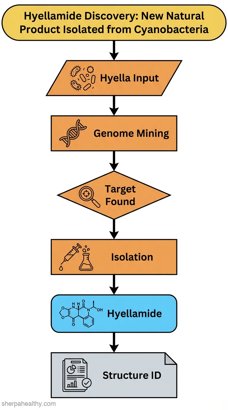 Isolation and Biosynthesis of Hyellamide, a Glycosylated N-Acyltyrosine Derivative, from the Cyanobacterium 