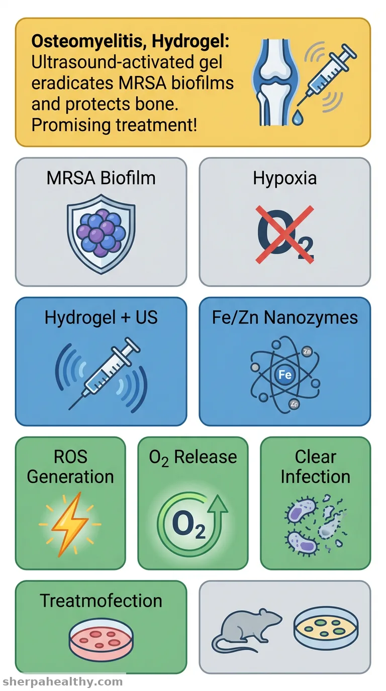 Sonocatalytic multifunctional hydrogel in-situ remodels the infectious microenvironment for eradicating refractory osteomyelitis.