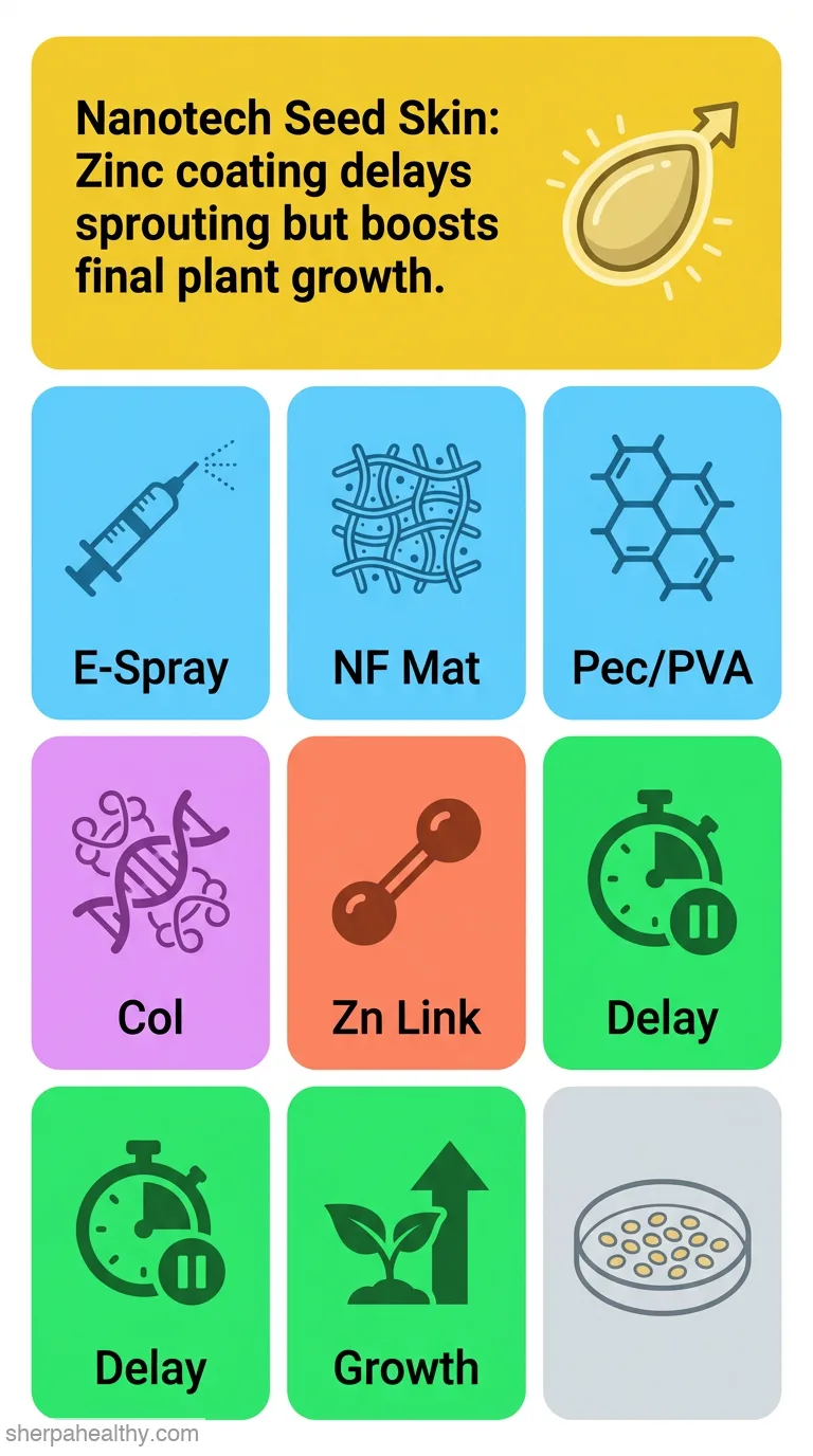 E-seed skin: a carbohydrate-protein hybrid nanostructure for delayed germination and accelerated growth.