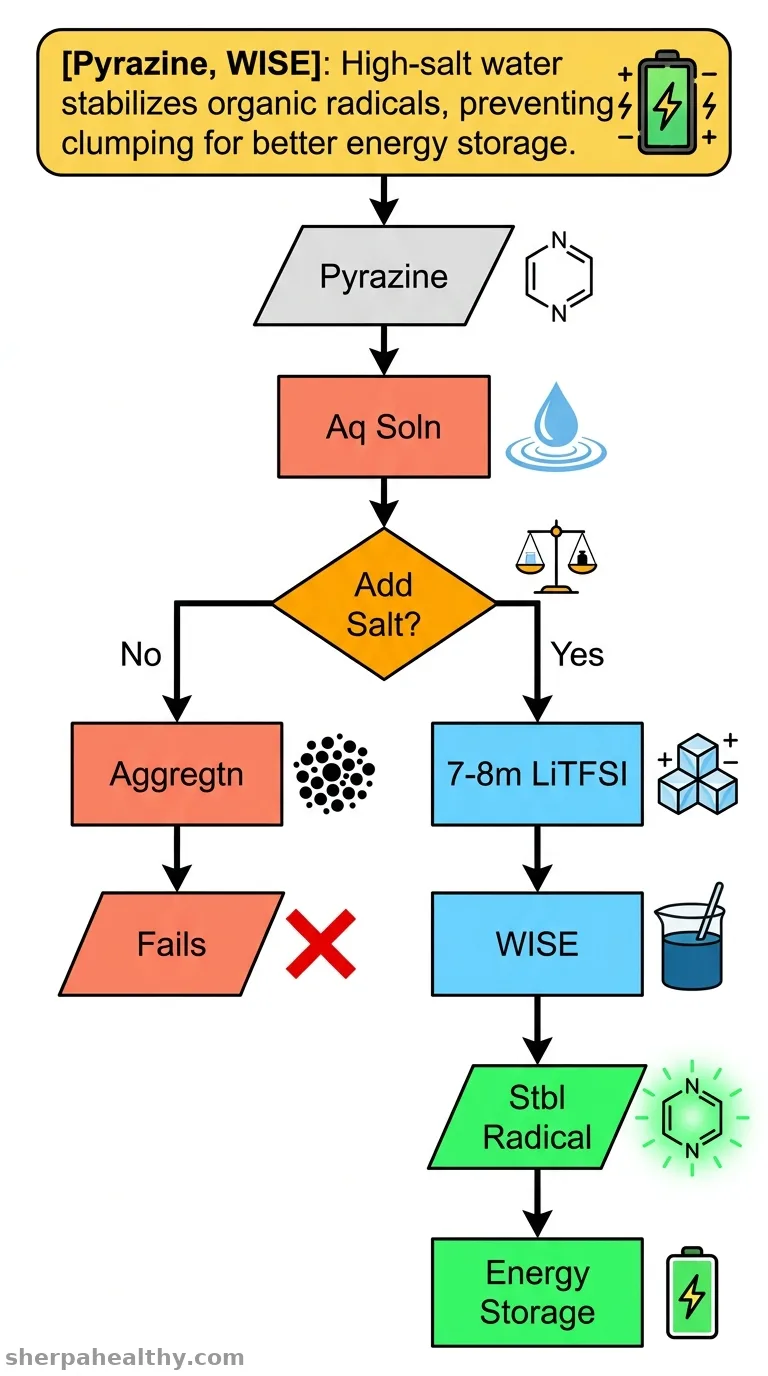 Water-in-Salt Electrolyte Stabilizes Pyrazine Radical: Suppression of Its Aggregation by Interaction between Pyrazine and Li(H