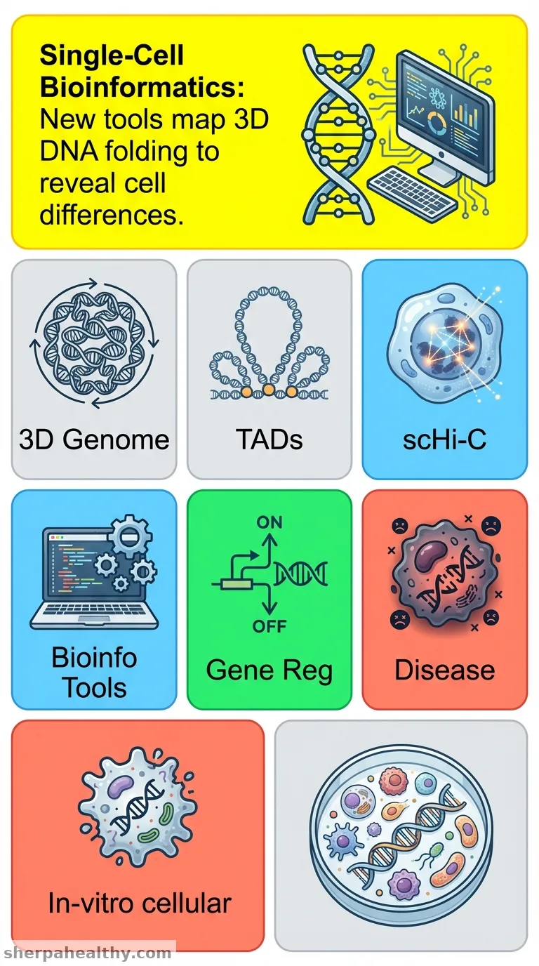 Recent advances in single-cell bioinformatics for inferring higher-order chromatin contact maps.