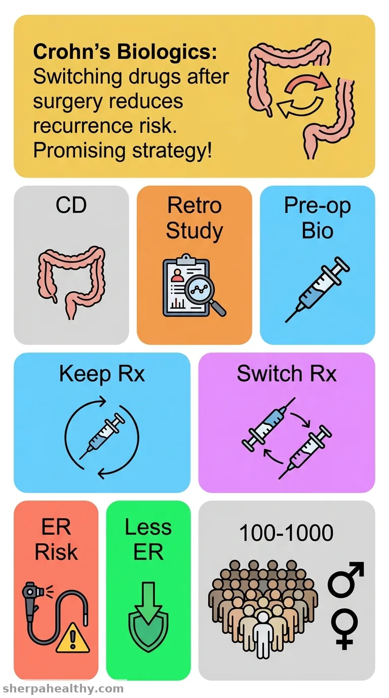 Efficacy of Consistency Versus Switching of Biologics for Prevention of Postoperative Recurrence in Crohn's Disease: A Multicenter Real-World Retrospective Study.