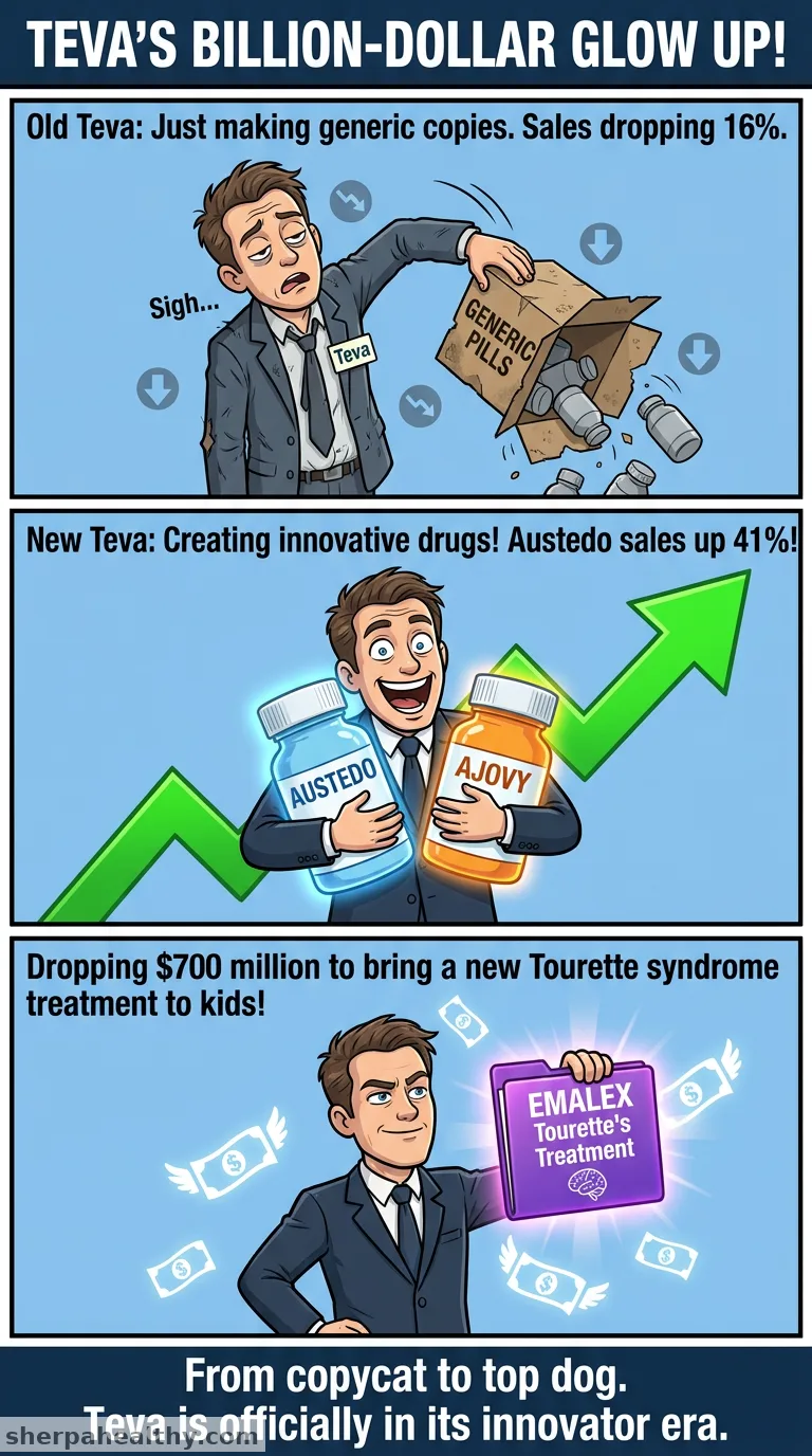 With Austedo at helm, Teva's impressive innovative drug sales signal company's successful metamorphosis