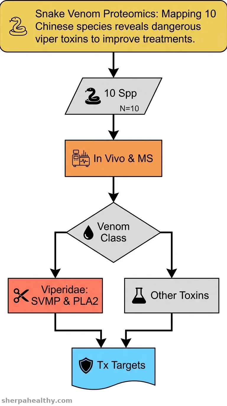 Toxicological profiling of venoms from ten major Chinese snakes: a mass spectrometry-based proteomic and multiroute assessment.
