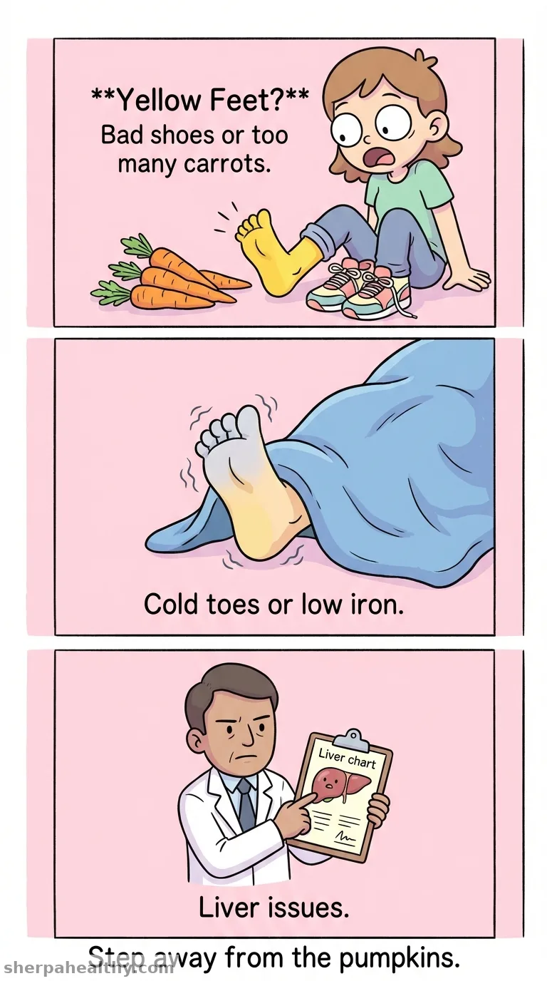 5 Reasons Why the Bottoms of Your Feet Look Yellow