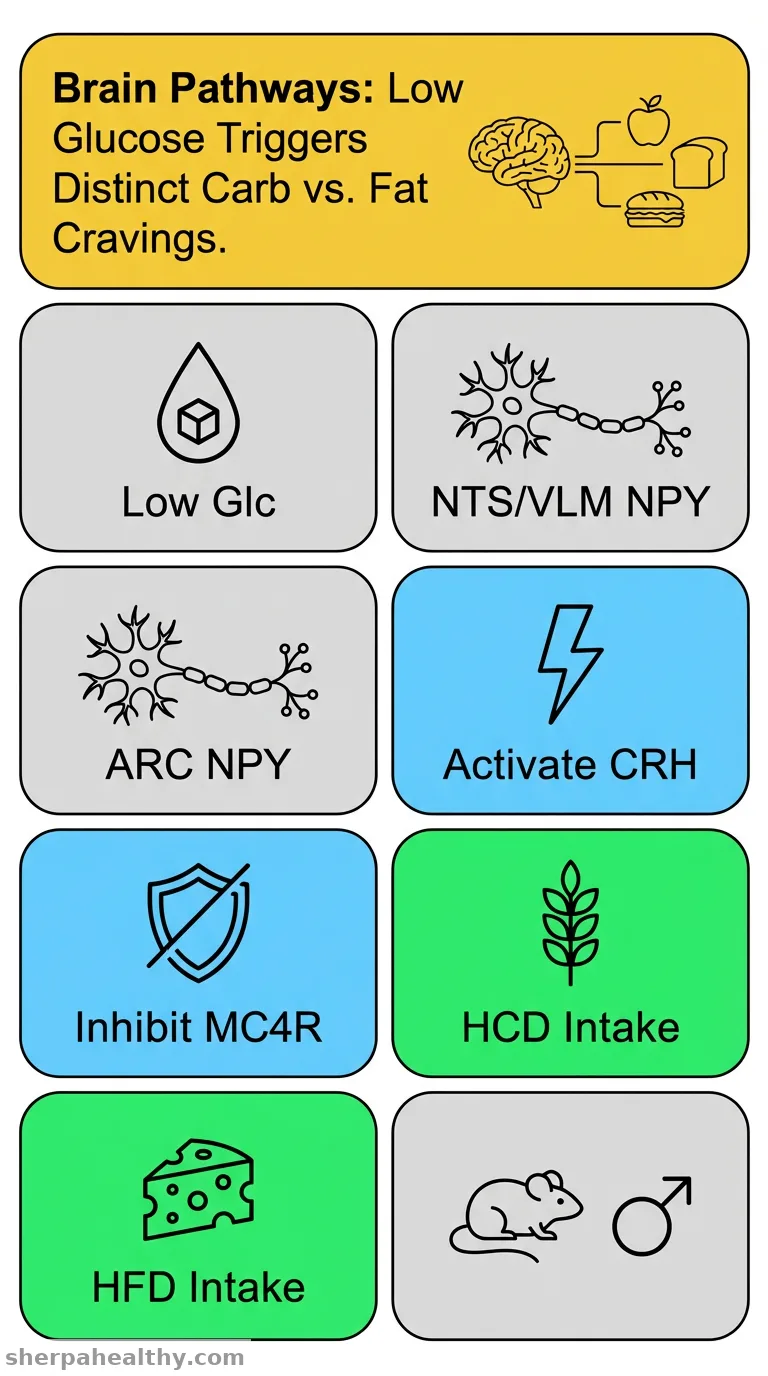 Glucoprivation-induced nutrient preference relies on distinct NPY neurons that project to the paraventricular nucleus of the hypothalamus.