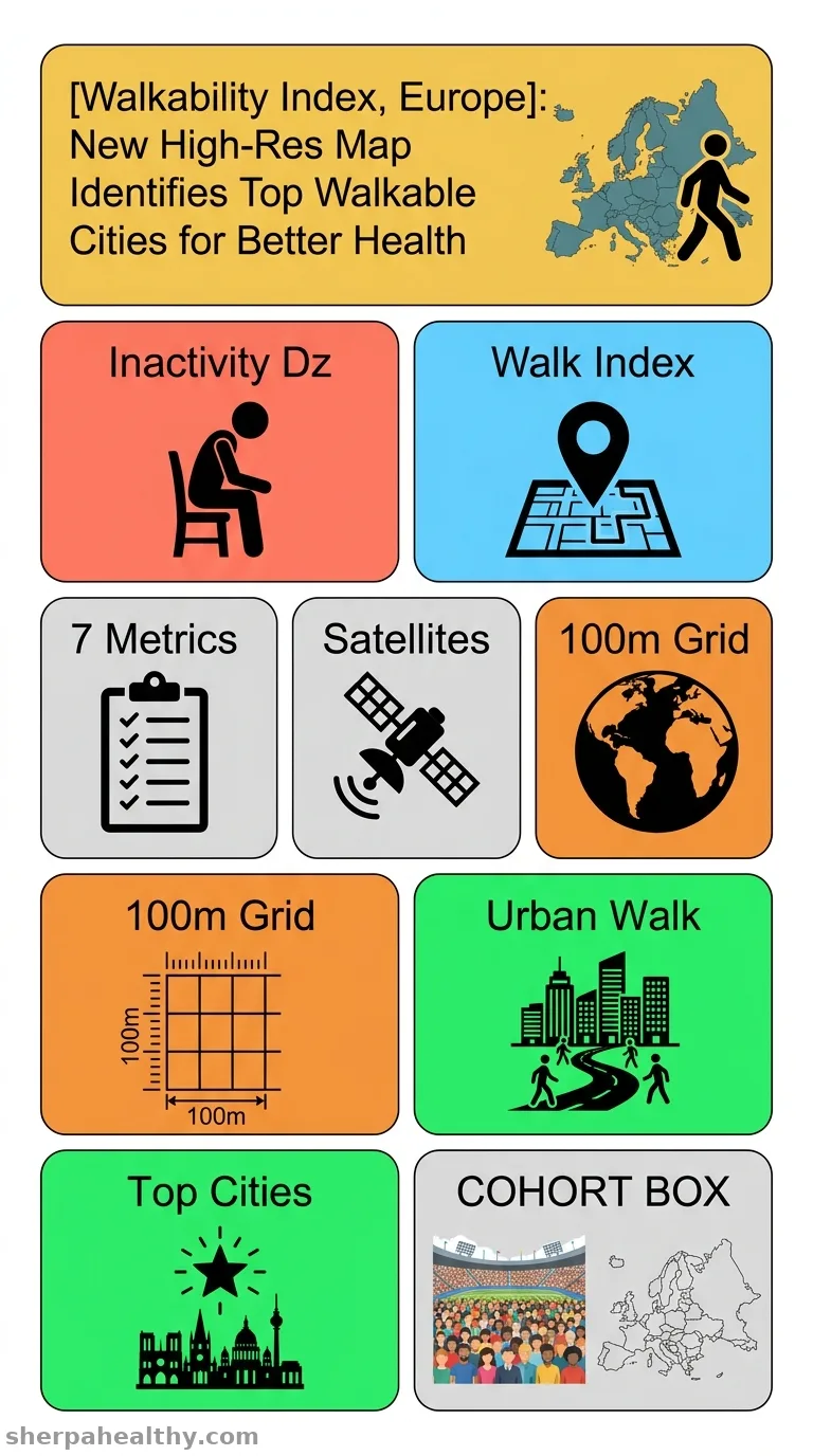 A Walk across Europe: Development of a high-resolution walkability index.