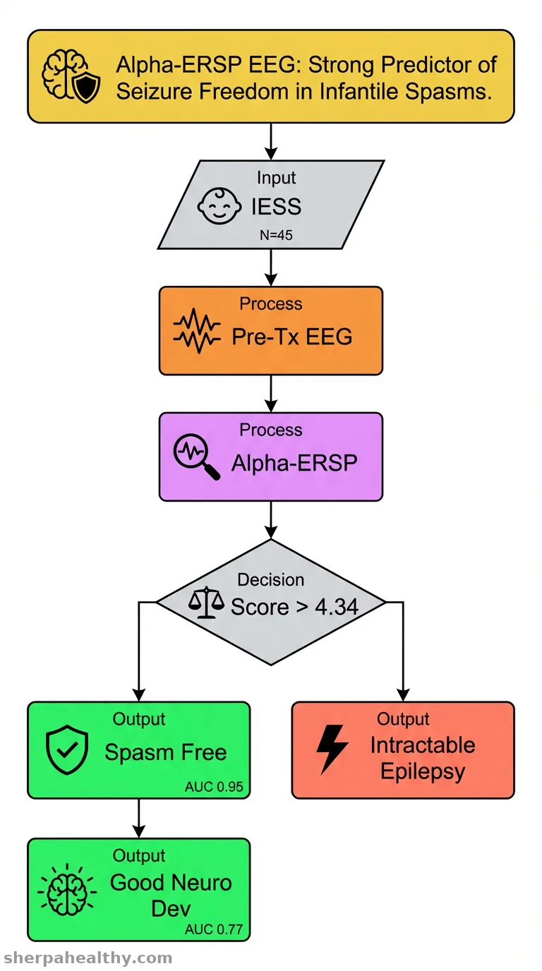 Alpha-ERSP as a prognostic biomarker in infantile epileptic spasms syndrome: Insights from quantitative EEG analysis.