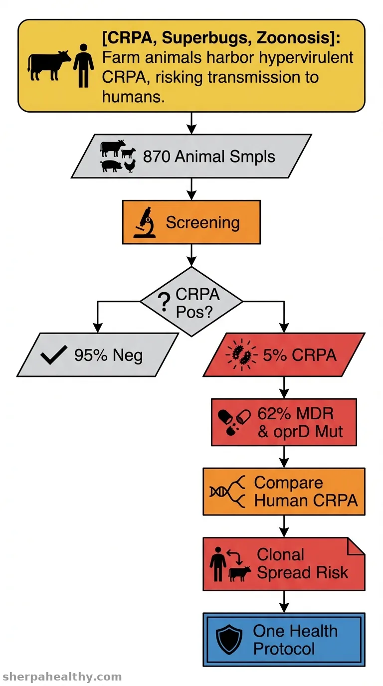 Genetic and virulence analysis of carbapenem-resistant Pseudomonas aeruginosa in farm animals in Shandong province, China: implications for human health.