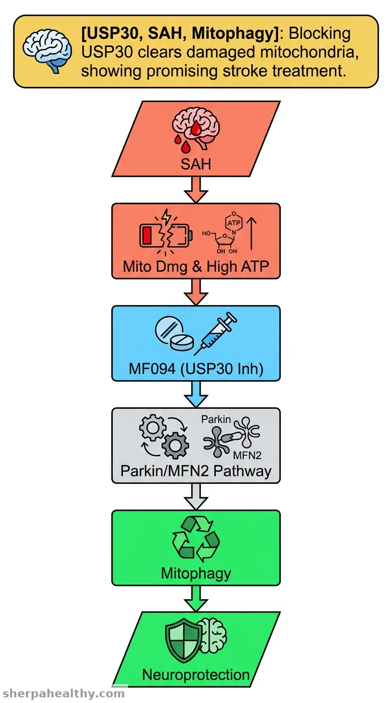 Inhibition of USP30 Promotes Mitophagy by Regulating Ubiquitination of MFN2 by Parkin to Attenuate Early Brain Injury After SAH.