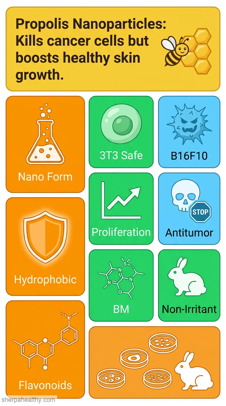 A Path to the Formation Mechanism of Propolis Nanoparticles, their Cytotoxicity on 3T3 Fibroblasts, Metastatic Murine B16F10 Cells, and their 