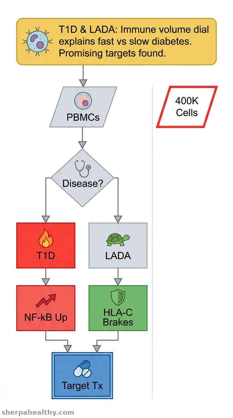 Single-cell immune transcriptomics reveals an inflammatory-inhibitory set-point spectrum in autoimmune diabetes.