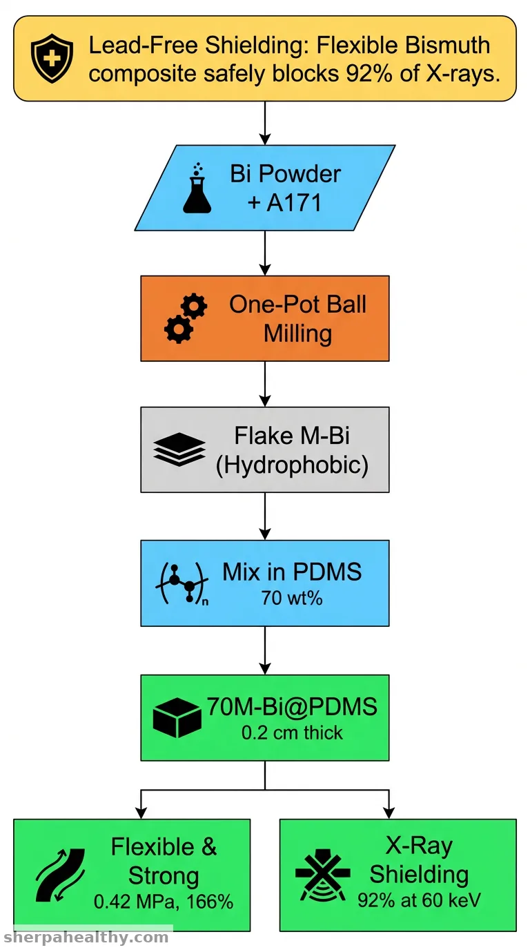 One-Pot Mechanochemical Dual-Functionalization of Bi Powder: Constructing High-Loading Flake Bi@PDMS Composites for Sustainable Lead-Free X-Ray Shielding Applications.