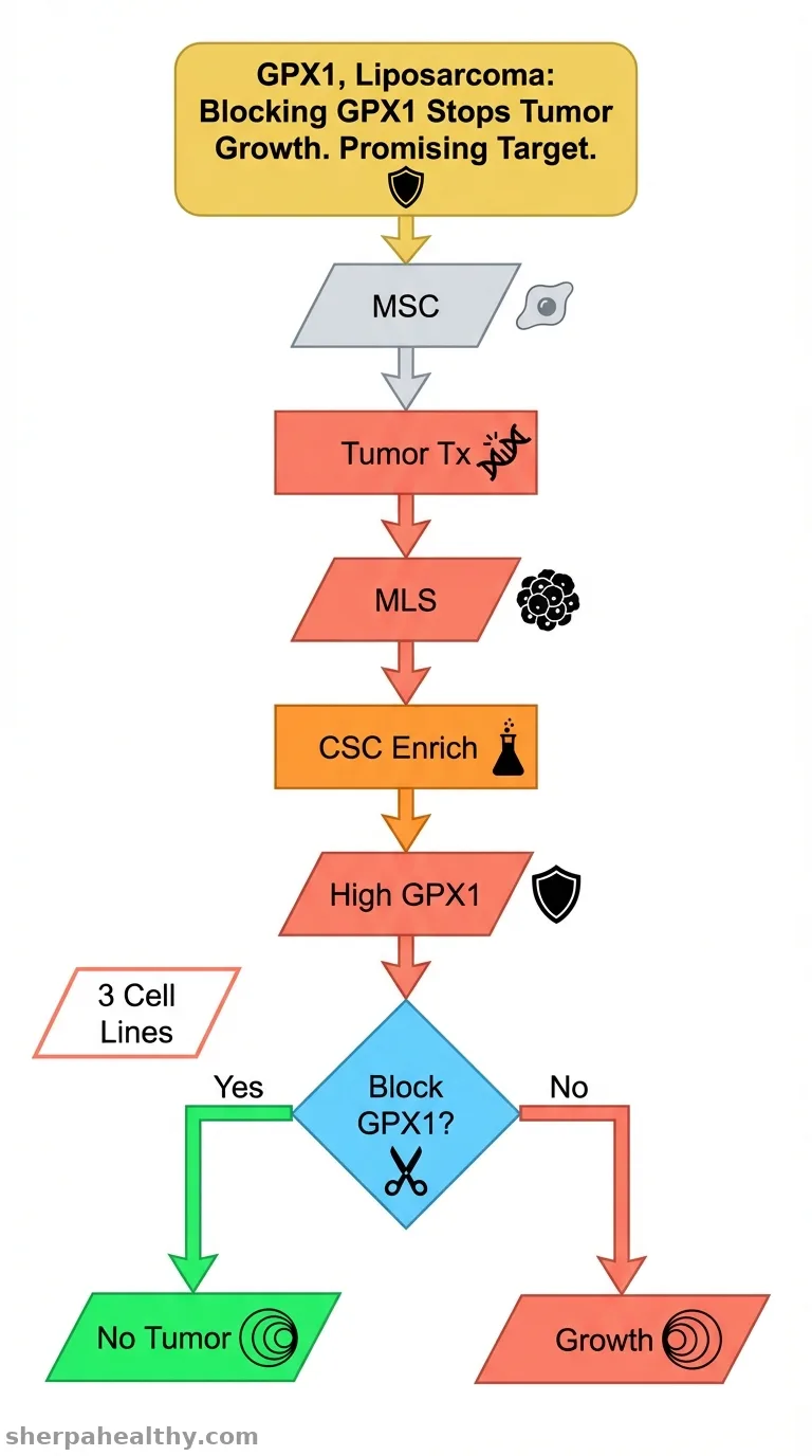GPX1 expression promotes stemness and aggressiveness in myxoid liposarcomas.